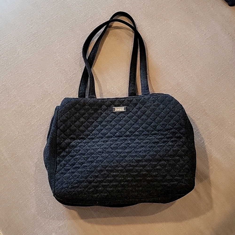 Lauren Ralph Lauren Black Quilted Shoulder Bag